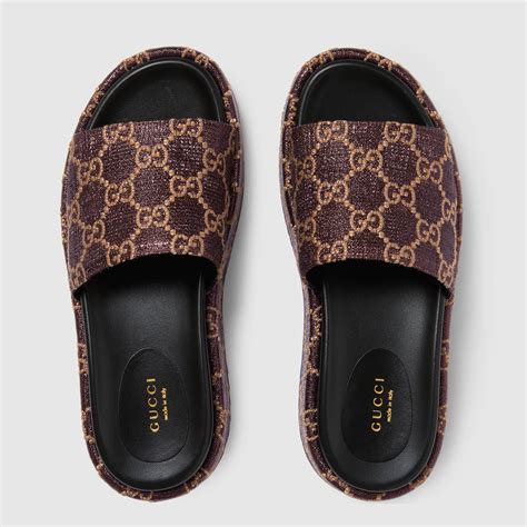 gucci quilted sandals|gucci sandals for women.